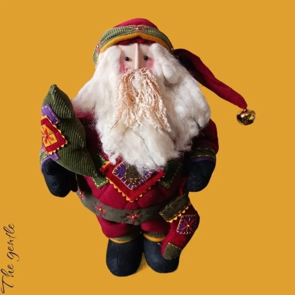 The gentle vtg standing santa wool beard
